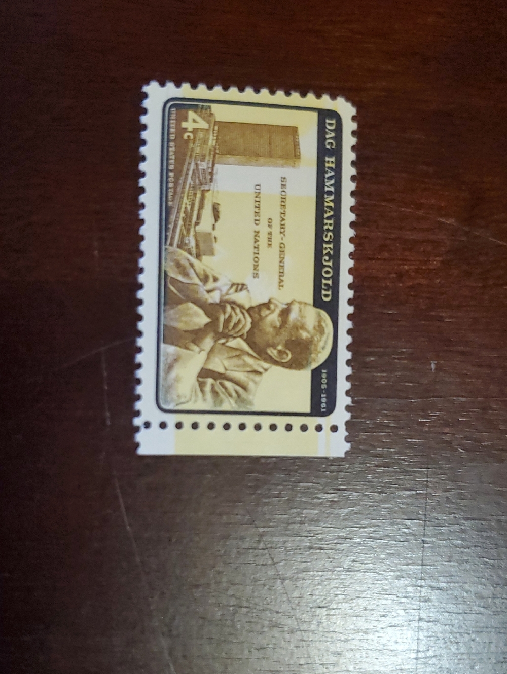 Vintage Stamp-Themed Men’s Accessory Print - Brown